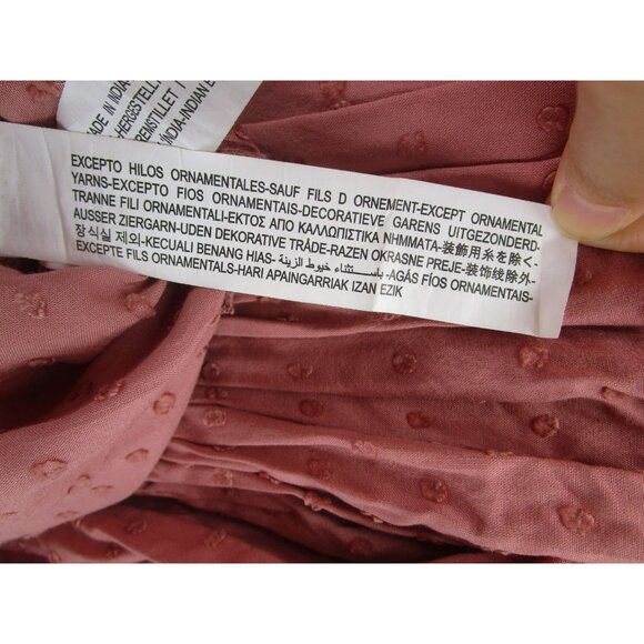 Zara Dress XS Fit Flare Mini Embroidered Eyelet Boho Cottagecore NEW - Picture 13 of 15